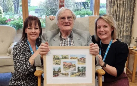 Hospice founder unveils commissioned print